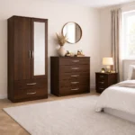 2 Door Wardrobe Set with Chester & Bedside Table - Image 5