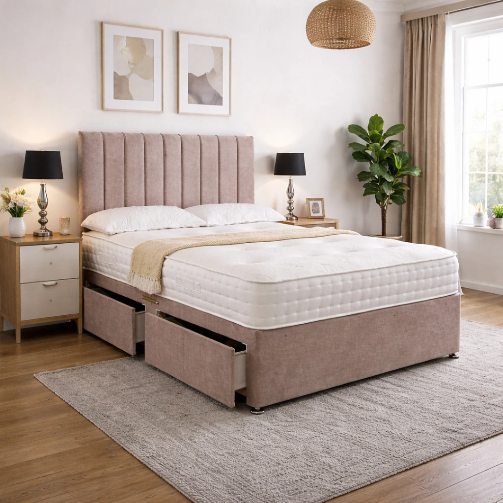 Single divan bed with include mattress