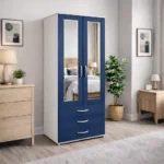 2 door mirrored wardrobe