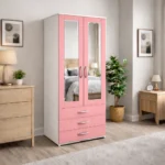2 door mirrored wardrobe