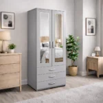 2 door mirrored wardrobe